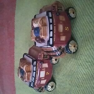 Wells Fargo Stagecoach Salt and Pepper Shakers